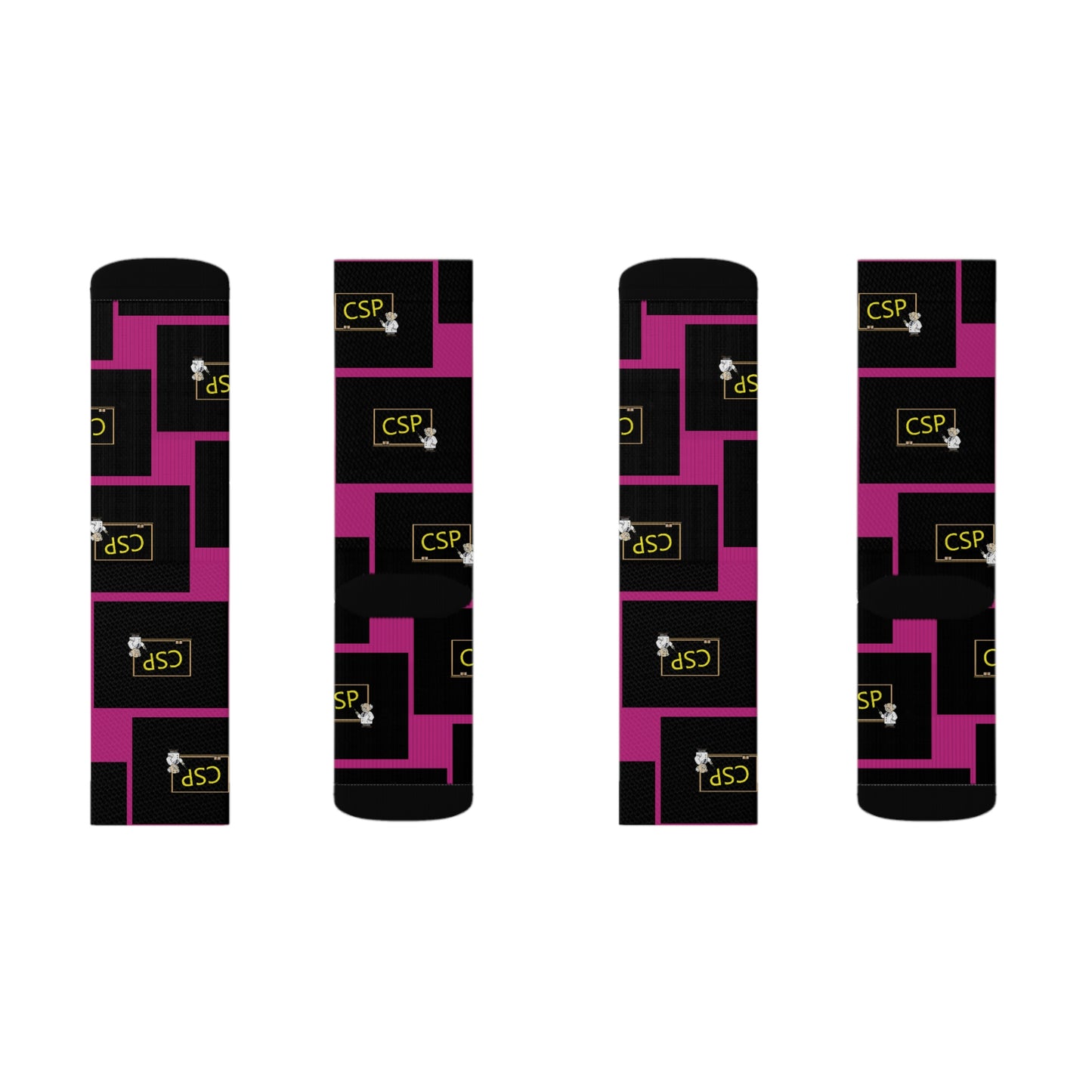 CSP Imperfection Logo Dark Pink Edition Socks