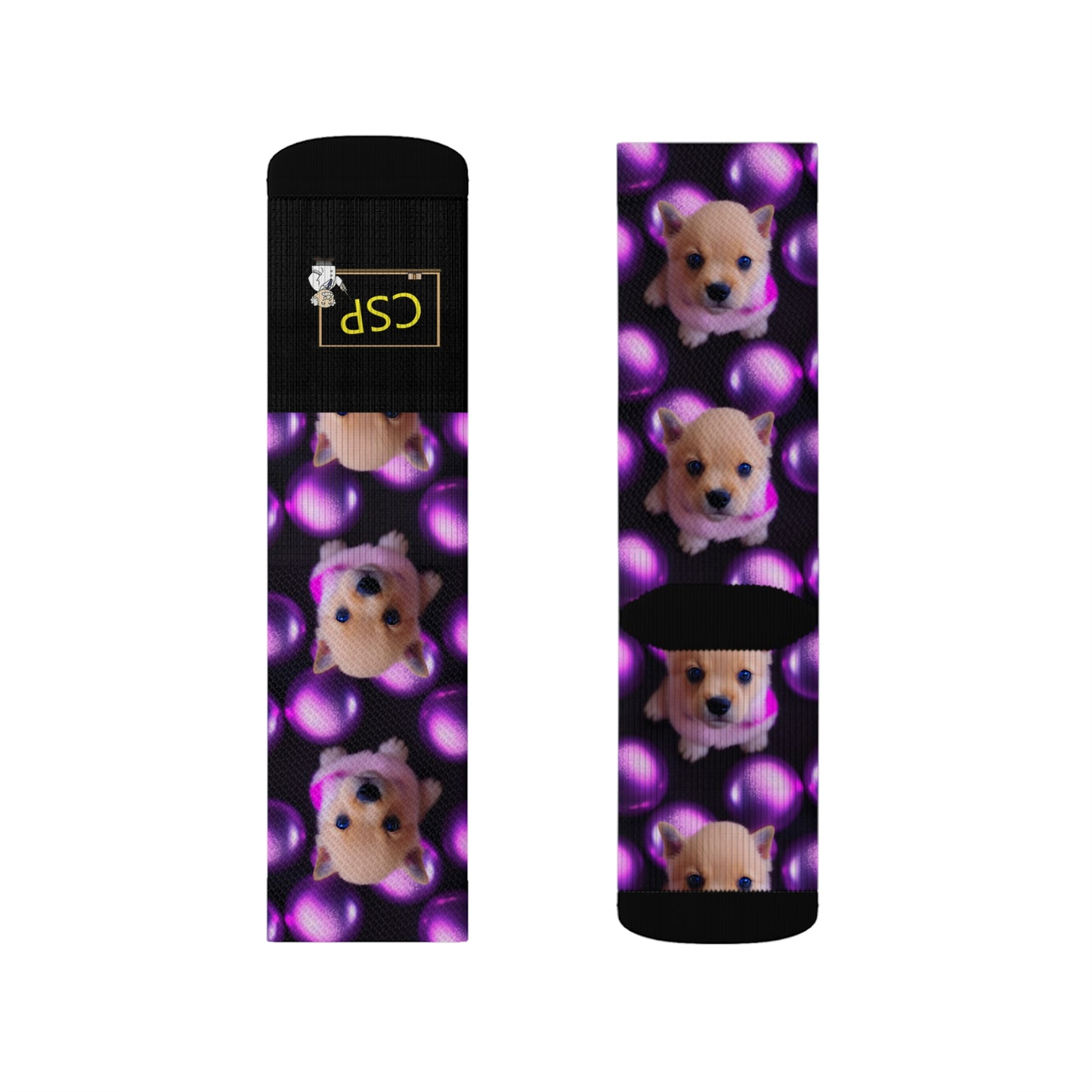 CSP Puppy Love Pattern Socks