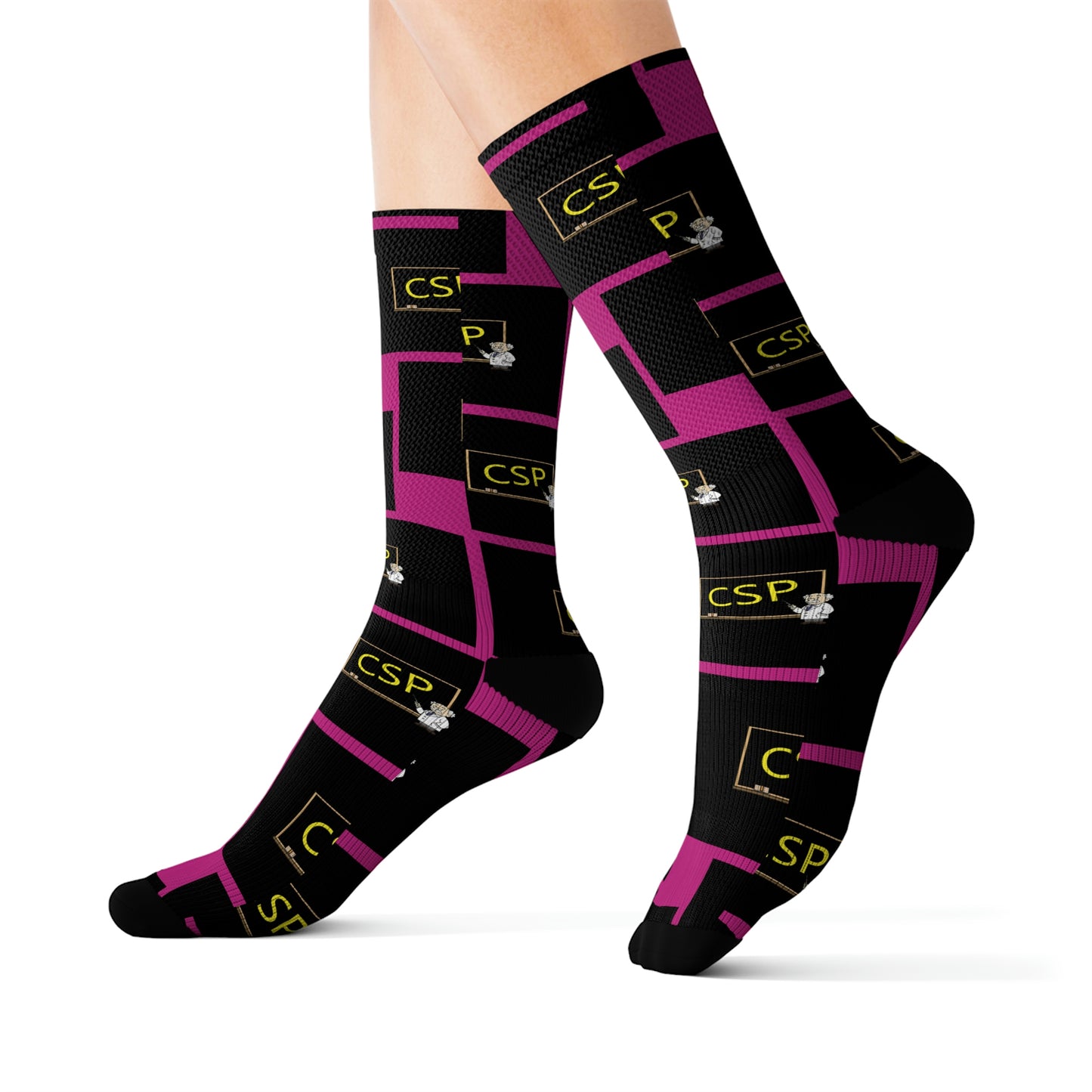 CSP Imperfection Logo Dark Pink Edition Socks