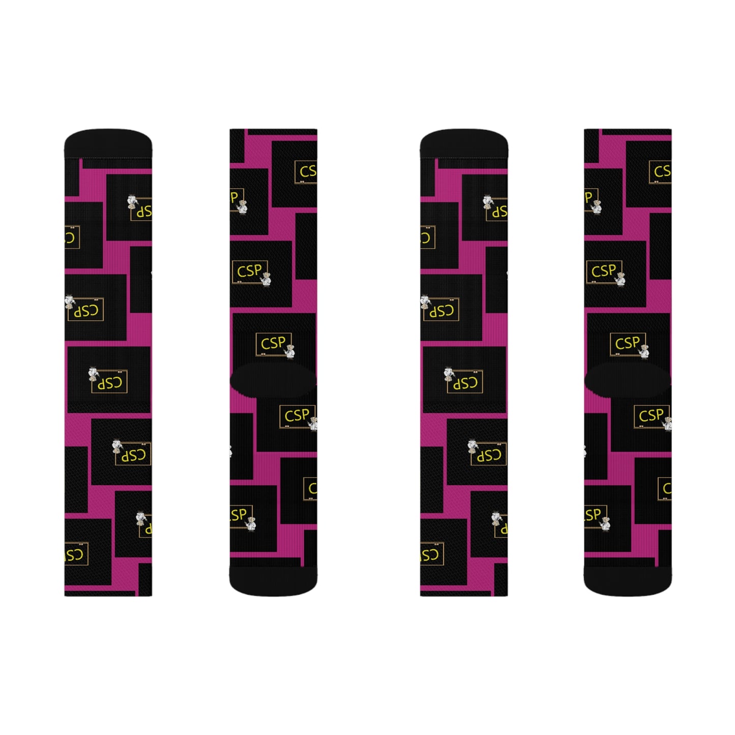 CSP Imperfection Logo Dark Pink Edition Socks