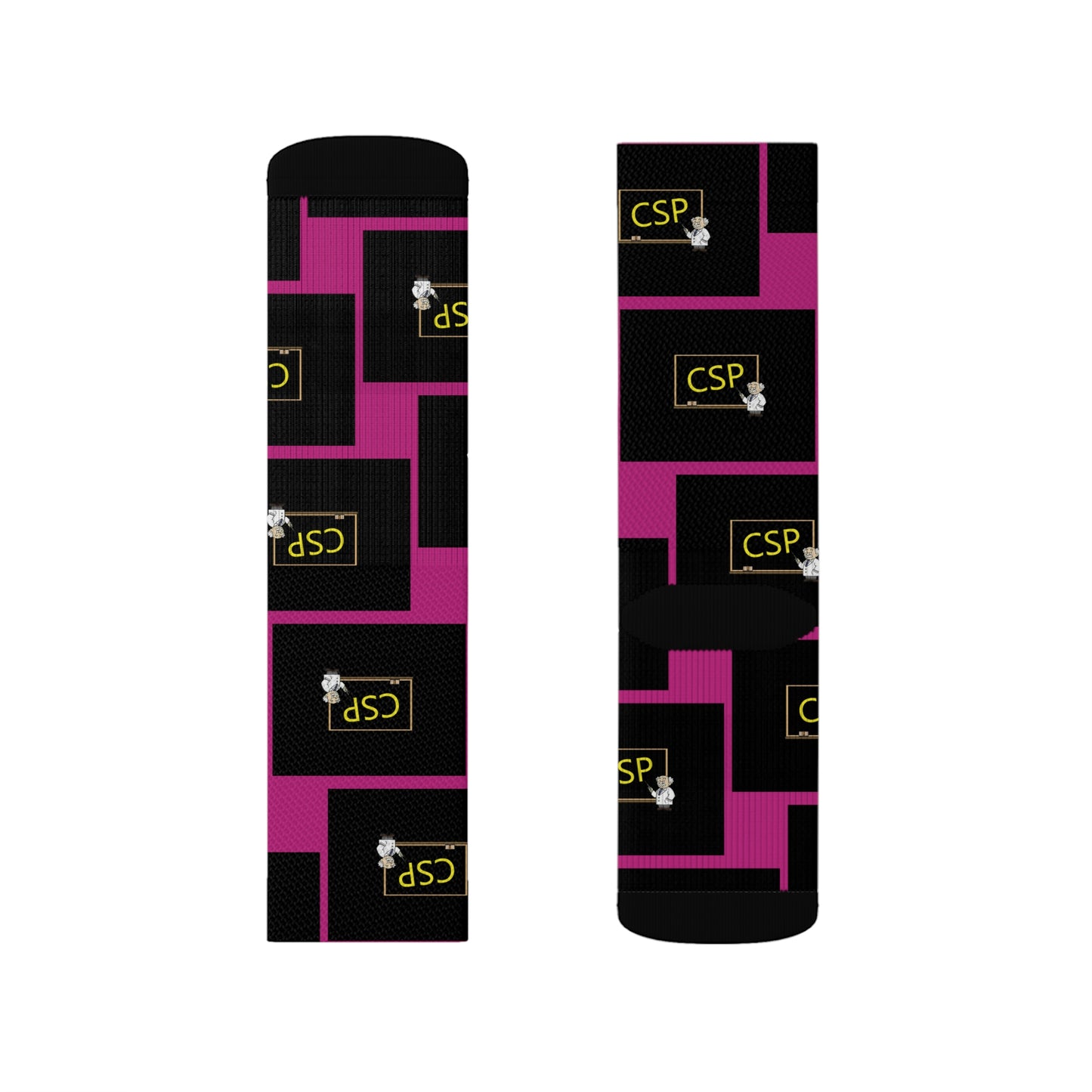 CSP Imperfection Logo Dark Pink Edition Socks