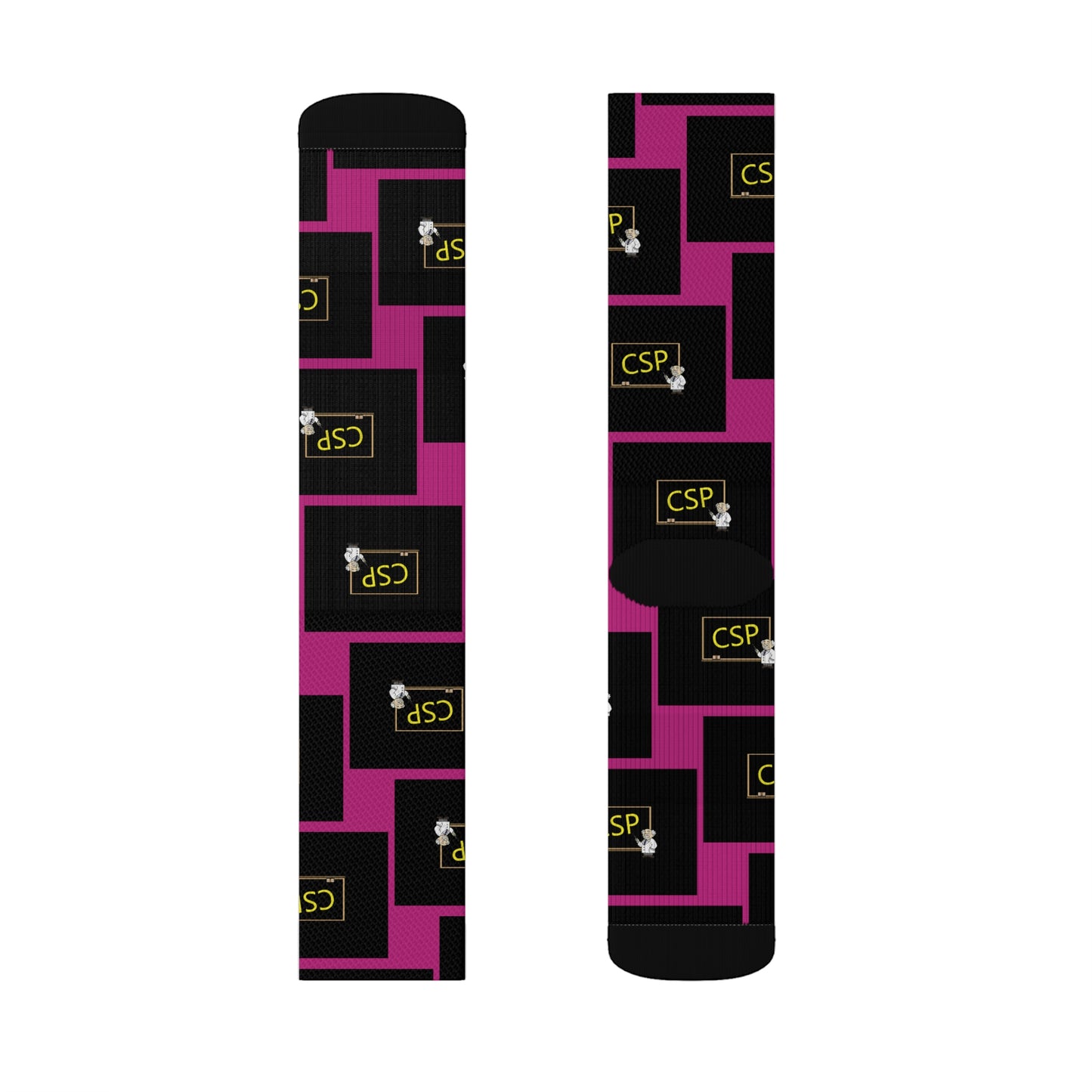 CSP Imperfection Logo Dark Pink Edition Socks